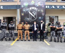 Curitiba, 26 de março de 2021. Entrega de Equipamento ao Esquadrão Antibomba - BOPE
