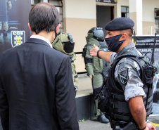 Curitiba, 26 de março de 2021. Entrega de Equipamento ao Esquadrão Antibomba - BOPE