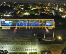 02.04.2021 - Iluminação especial pelo Dia Mundial de Conscientização do Autismo  -  Foto Gilson Abreu/AEN