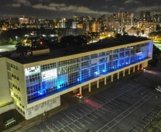 02.04.2021 - Iluminação especial pelo Dia Mundial de Conscientização do Autismo  -  Foto Gilson Abreu/AEN