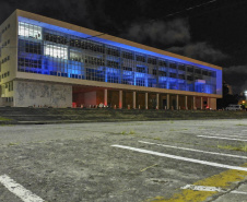 02.04.2021 - Iluminação especial pelo Dia Mundial de Conscientização do Autismo  -  Foto Gilson Abreu/AEN