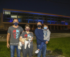 02.04.2021 - Iluminação especial pelo Dia Mundial de Conscientização do Autismo  -  Foto Gilson Abreu/AEN