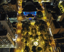 02.04.2021 - Iluminação especial pelo Dia Mundial de Conscientização do Autismo  -  Foto Gilson Abreu/AEN