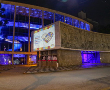 02.04.2021 - Iluminação especial pelo Dia Mundial de Conscientização do Autismo  -  Foto Gilson Abreu/AEN