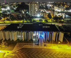 02.04.2021 - Iluminação especial pelo Dia Mundial de Conscientização do Autismo  -  Foto Gilson Abreu/AEN