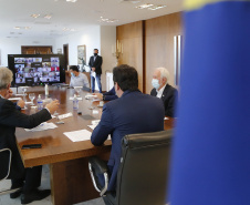 Com o apoio institucional do Governo do Estado por meio do programa de incentivo fiscal, seis cooperativas paranaenses se uniram para a construção de uma nova maltaria na região dos Campos Gerais. 
O anúncio foi feito nesta segunda-feira (05), durante a assembleia virtual comemorativa dos 50 anos do Sistema Ocepar, pelo governador Carlos Massa Ratinho Junior e pelo diretor-presidente da Agrária, Jorge Karl. Foto: Jonathan Campos/AEN