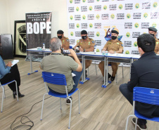 Curitiba, 06 de abril de 2021. Coletiva de Imprensa  - Operação Rio II da Polícia Militar desarticula grupo que praticava tráfico e homicídios no Litoral do estado.
