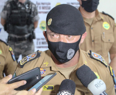 Curitiba, 06 de abril de 2021. Coletiva de Imprensa  - Operação Rio II da Polícia Militar desarticula grupo que praticava tráfico e homicídios no Litoral do estado.
