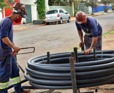 Substituição de tubulação traz melhor condição operacional e na distribuição de água - Foto: Saneparanepar