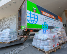 A edição 2021 da campanha Cesta Solidária Paraná, encerrada na terça-feira (06), conseguiu arrecadar mais de 200 toneladas de alimentos.
Foto Gilson abreu/AEN