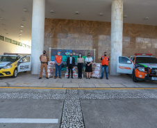 A edição 2021 da campanha Cesta Solidária Paraná, encerrada na terça-feira (06), conseguiu arrecadar mais de 200 toneladas de alimentos. . Foto: Valdelino Pontes