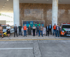 A edição 2021 da campanha Cesta Solidária Paraná, encerrada na terça-feira (06), conseguiu arrecadar mais de 200 toneladas de alimentos. . Foto: Valdelino Pontes