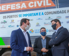 A edição 2021 da campanha Cesta Solidária Paraná, encerrada na terça-feira (06), conseguiu arrecadar mais de 200 toneladas de alimentos. . Foto: Valdelino Pontes