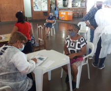 Vacinação contra a Covid-19 em Cambé. Foto:SESA