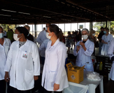 Vacinação contra a Covid-19 em Cambé. Foto:SESA