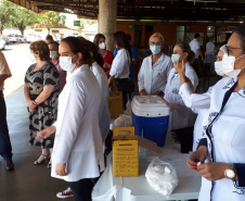 Vacinação contra a Covid-19 em Cambé. Foto:SESA