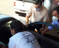 Vacinação contra a Covid-19 em Cambé. Foto:SESA