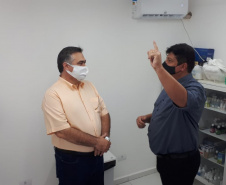 Vacinação contra a Covid-19 em Sertaneja. Foto:SESA