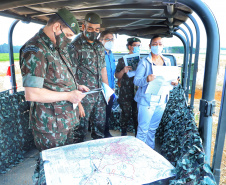 Em Ponta Grossa, Exército vistoria local de possível instalações da Escola de Sargentos de Armas - ESA. Ponta Grossa, 13 de abril de 2021.Foto: José Fernando Ogura/ AEN