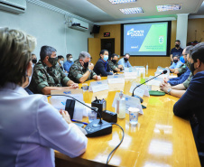 Em Ponta Grossa, Exército vistoria local de possível instalações da Escola de Sargentos de Armas - ESA. Ponta Grossa, 13 de abril de 2021.Foto: José Fernando Ogura/ AEN