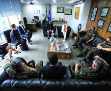 Em Ponta Grossa, Exército vistoria local de possível instalações da Escola de Sargentos de Armas - ESA. Ponta Grossa, 13 de abril de 2021.Foto: José Fernando Ogura/ AEN