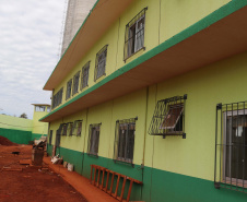 O secretário estadual da Segurança Pública, Romulo Marinho, acompanha obras da nova Cadeia Pública de Foz do Iguaçu. Foto:SESP
