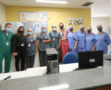 O governador Carlos Massa Ratinho Junior visita nesta quarta-feira (14) o Hospital Regional São Sebastião, na Lapa. A Secretaria de Estado da Saúde disponibiliza seis leitos de UTI no hospital.  A unidade já conta com 40 leitos de enfermaria na estratégia de combate à Covid-19.  14/04/2021 - Foto: Geraldo Bubniak/AEN