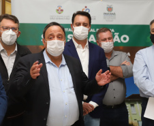 O governador Carlos Massa Ratinho Junior visita nesta quarta-feira (14) o Hospital Regional São Sebastião, na Lapa. A Secretaria de Estado da Saúde disponibiliza seis leitos de UTI no hospital.  A unidade já conta com 40 leitos de enfermaria na estratégia de combate à Covid-19.  14/04/2021 - Foto: Geraldo Bubniak/AEN