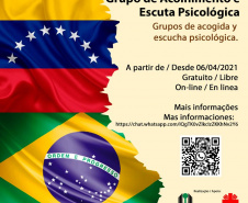 Proporcionar um ambiente de escuta acolhedor para a saúde mental de imigrantes que moram na região de Londrina. Esse é o objetivo do Grupo de Acolhimento e Escuta Psicológica, promovido pelo Departamento de Psicologia e Psicanálise, do Centro de Ciências Biológicas (CCB), em parceria com a Caritas Internacional.  -  Foto/Arte: UEL