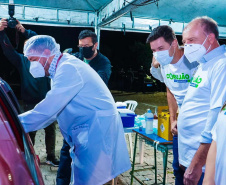 Corujão da Vacinação em Piraquara. Foto: Guilherme Flores/Casa Civil