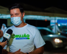 Corujão da Vacinação em Piraquara. Foto: Guilherme Flores/Casa Civil