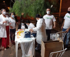 Corujão da Vacinação em Jacarezinho. Foto: Divulgação