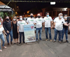 Corujão da Vacinação em Jacarezinho. Foto: Divulgação