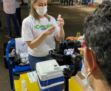 Corujão da Vacina em Cornélio Procópio. Foto: Divulgação