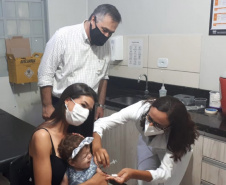 JARDIM ALEGRE  - INFLUENZA - Em paralelo à campanha de vacinação contra a Covid-19, a vacinação contra a gripe também está em andamento. No município de Jardim Alegre, houve divisão dos períodos para os públicos. O secretário estadual da Saúde, Beto Preto, acompanhou a vacinação  -  Jardim Alegre, 17/04/2021  -  Foto: SESA