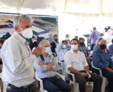 O governador Carlos Massa Ratingo Junior participou nesta quinta-feira (22) da entrega de um novo frigorífico para abate e processamento de peixes em Alvorada do Sul, no Norte Pioneiro.  -  Alvorada do Sul, 22/04/2021  -  Foto: Ari Dias/AEN