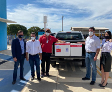 O governador Carlos Massa Ratinho Junior participou da recepção das vacinas em Umuarama, logo após o evento que confirmou o início das obras de modernização do Trevo Gauchão. Umuarama, 23/04/2021  -  Foto: Divulgação