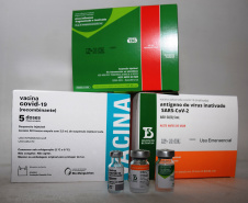 O Governo do Estado começou a distribuir sexta-feira (23) para as 22 Regionais de Saúde do Paraná mais 205.130 doses da vacina contra a Covid-19. Os imunizantes integram o 14º lote encaminhado pelo Ministério da Saúde na quinta-feira (22), composto por 166.000 doses da Covishield, produzida pela Universidade de Oxford/AstraZeneca/Fiocruz, e 39.130 doses da CoronaVac, desenvolvida pelo Instituto Butantan/Sinovac. - Curitiba, 23/04/2021  -   Foto: Américo Antonio/SESA