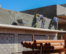 Obras de Construçao da Cadeia Publica de Guaira no loteamento Jardim Floresta com investimento de 16 milhoes. Exemplo da nova realidade do sistema carcerário que está sendo construída no Paraná. Acabar com o problema da superlotação em carceragens de delegacias e realocar os detentos em um espaço estruturado é uma das principais metas do Governo do Estado.   06/08/2020 -  Foto: Geraldo Bubniak/AEN