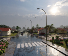 Foram iniciadas em Curiúva, no Norte Pioneiro, as obras de construção de 74 novas casas populares do programa Casa Fácil Paraná, do Governo do Estado. O empreendimento, orçado em R$ 5,3 milhões, deverá ser entregue às famílias selecionadas pela Cohapar em outubro de 2022. - Curitiba, 29/04/2021  -  Foto: Cohapar