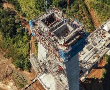 Nova ponte Brasil-Paraguai, em Foz, atinge 52% de execução
Foto: Alexandre Marchetti/Itaipu Binacional