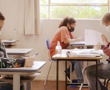 Na tarde deste domingo (2), a Universidade Estadual de Ponta Grossa (UEPG) iniciou a primeira etapa das provas do vestibular 2020. Os inscritos disputaram 1415 vagas em 39 cursos. -  Ponta Grossa, 02/05/2021  -  Fotos: Aline Jasper e Luciane Navarro