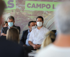 O governador Carlos Massa Ratinho Junior inaugura nesta segunda-feira (3), o  viaduto Prefeito Marcelo Puppi e  passarela William Haj Mussi, no Km 109 da BR-277, nas proximidades do Cercadinho em Campo Largo.  03/05/2021 - Foto: Geraldo Bubniak/AEN