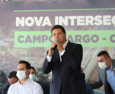 O governador Carlos Massa Ratinho Junior inaugura nesta segunda-feira (3), o  viaduto Prefeito Marcelo Puppi e  passarela William Haj Mussi, no Km 109 da BR-277, nas proximidades do Cercadinho em Campo Largo. Sandro Alex secretario de  Infraestrutura e Logistíca.  03/05/2021 - Foto: Geraldo Bubniak/AEN