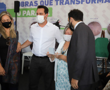 O governador Carlos Massa Ratinho Junior inaugura nesta segunda-feira (3), o  viaduto Prefeito Marcelo Puppi e  passarela William Haj Mussi, no Km 109 da BR-277, nas proximidades do Cercadinho em Campo Largo.  03/05/2021 - Foto: Geraldo Bubniak/AEN