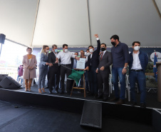 O governador Carlos Massa Ratinho Junior inaugura nesta segunda-feira (3), o  viaduto Prefeito Marcelo Puppi e  passarela William Haj Mussi, no Km 109 da BR-277, nas proximidades do Cercadinho em Campo Largo.  03/05/2021 - Foto: Geraldo Bubniak/AEN