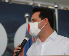 O governador Carlos Massa Ratinho Junior inaugura nesta segunda-feira (3), o  viaduto Prefeito Marcelo Puppi e  passarela William Haj Mussi, no Km 109 da BR-277, nas proximidades do Cercadinho em Campo Largo.  03/05/2021 - Foto: Geraldo Bubniak/AEN