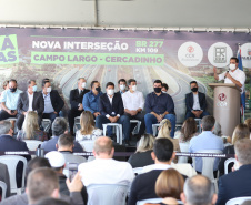 O governador Carlos Massa Ratinho Junior inaugura nesta segunda-feira (3), o  viaduto Prefeito Marcelo Puppi e  passarela William Haj Mussi, no Km 109 da BR-277, nas proximidades do Cercadinho em Campo Largo.  03/05/2021 - Foto: Geraldo Bubniak/AEN