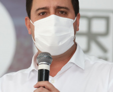 O governador Carlos Massa Ratinho Junior inaugura nesta segunda-feira (3), o  viaduto Prefeito Marcelo Puppi e  passarela William Haj Mussi, no Km 109 da BR-277, nas proximidades do Cercadinho em Campo Largo.  03/05/2021 - Foto: Geraldo Bubniak/AEN