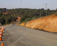 Governador Carlos Massa Ratinho Junior  entrega primeiro trecho de pavimentacao da pr 364, Miguel Picheth, que liga Irati a Sao Mateus do Sul
Foto Gilson Abreu/AEN